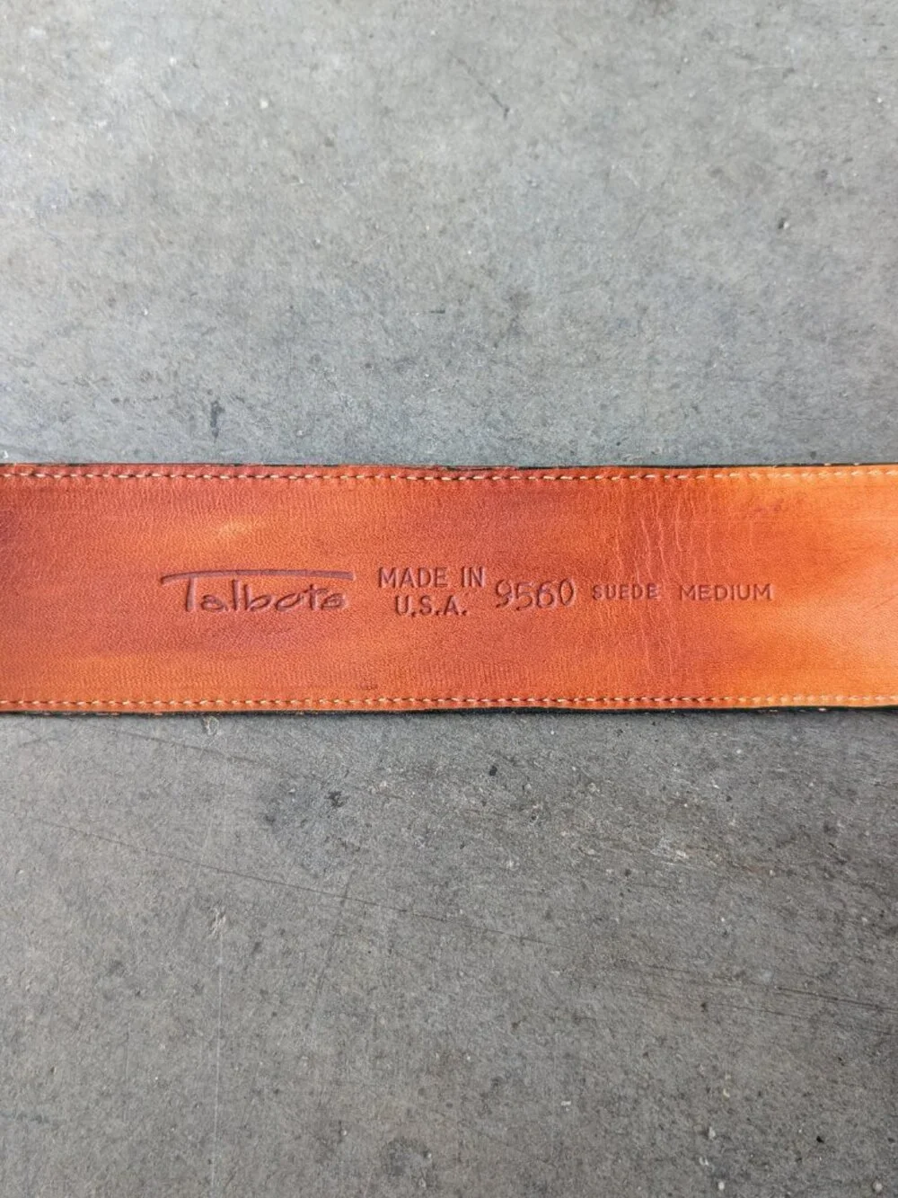 Vintage 80s Talbots Wide Green Suede Belt medium